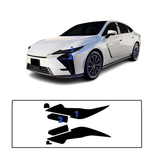 Fits Lexus ES 2026-2027 Full Headlight Taillight Precut Smoked PPF Tint Kit Film Overlay  - Bogar Tech Designs