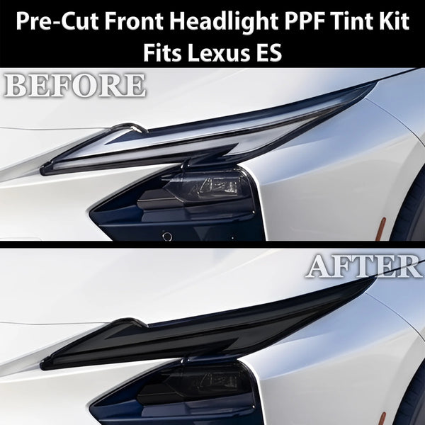 Fits Lexus ES 2026-2027 Full Headlight Taillight Precut Smoked PPF Tint Kit Film Overlay  - Bogar Tech Designs