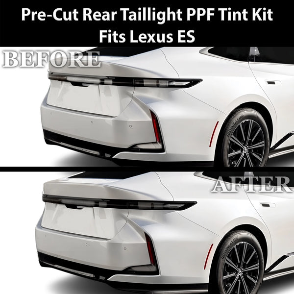 Fits Lexus ES 2026-2027 Full Headlight Taillight Precut Smoked PPF Tint Kit Film Overlay  - Bogar Tech Designs