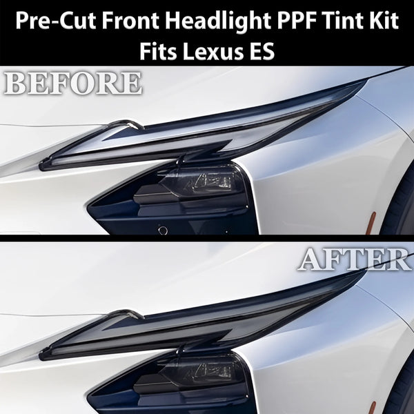 Fits Lexus ES 2026-2027 Full Headlight Taillight Precut Smoked PPF Tint Kit Film Overlay  - Bogar Tech Designs