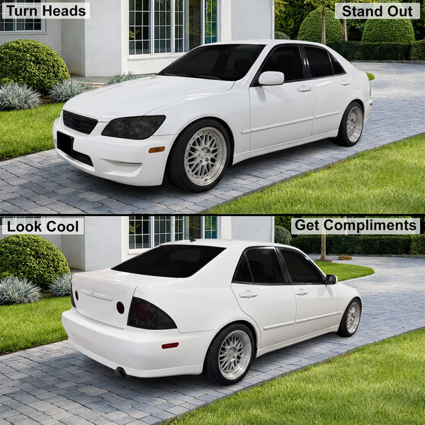 Fits Lexus IS300 2001-2005 Full Headlight Taillight Precut Smoked PPF Tint Kit Film Overlay  - Bogar Tech Designs