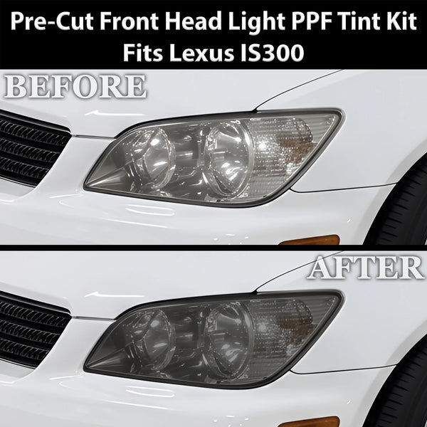 Fits Lexus IS300 2001-2005 Full Headlight Taillight Precut Smoked PPF Tint Kit Film Overlay  - Bogar Tech Designs