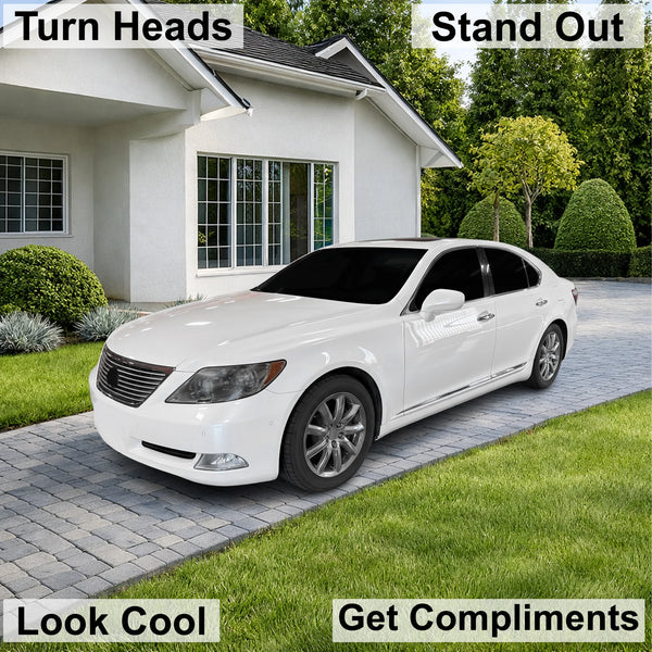 Fits Lexus LS460 2007-2009 Full Headlight Taillight Precut Smoked PPF Tint Kit Film Overlay  - Bogar Tech Designs