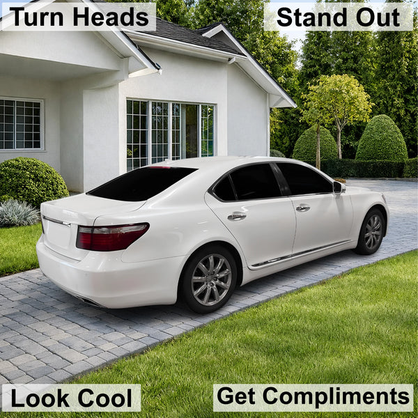 Fits Lexus LS460 2007-2009 Full Headlight Taillight Precut Smoked PPF Tint Kit Film Overlay  - Bogar Tech Designs