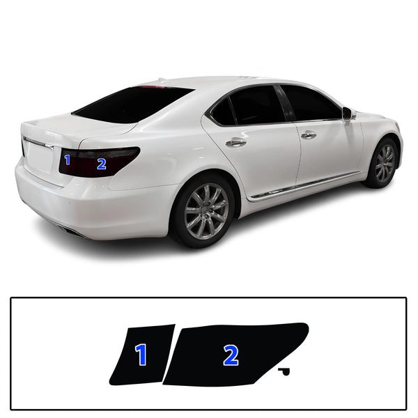 Fits Lexus LS460 2007-2009 Full Headlight Taillight Precut Smoked PPF Tint Kit Film Overlay  - Bogar Tech Designs