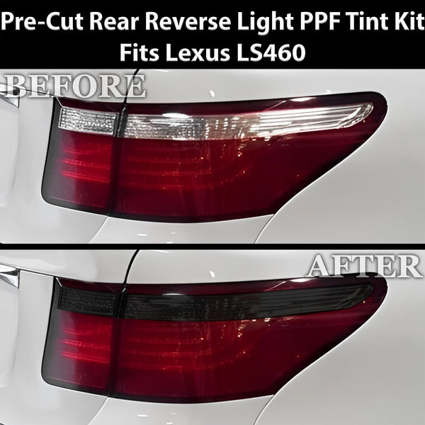 Fits Lexus LS460 2007-2009 Full Headlight Taillight Precut Smoked PPF Tint Kit Film Overlay  - Bogar Tech Designs
