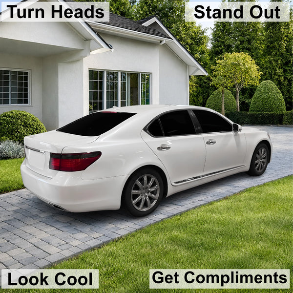 Fits Lexus LS460 2007-2009 Full Headlight Taillight Precut Smoked PPF Tint Kit Film Overlay  - Bogar Tech Designs