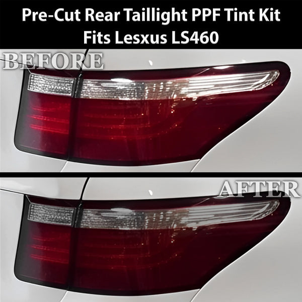 Fits Lexus LS460 2007-2009 Full Headlight Taillight Precut Smoked PPF Tint Kit Film Overlay  - Bogar Tech Designs