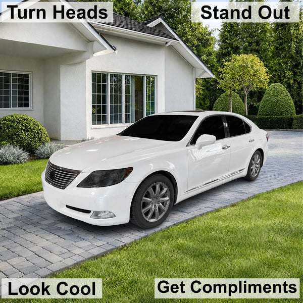 Fits Lexus LS460 2007-2009 Full Headlight Taillight Precut Smoked PPF Tint Kit Film Overlay  - Bogar Tech Designs