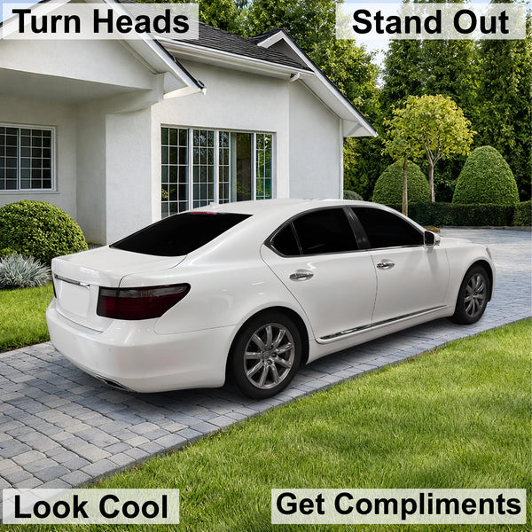 Fits Lexus LS460 2007-2009 Full Headlight Taillight Precut Smoked PPF Tint Kit Film Overlay  - Bogar Tech Designs