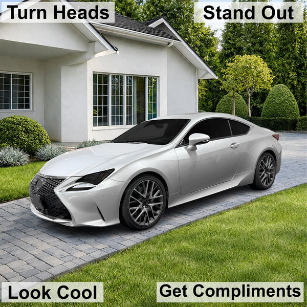 Fits Lexus RC 2015-2018 Full Headlight Taillight Precut Smoked PPF Tint Kit Film Overlay  - Bogar Tech Designs