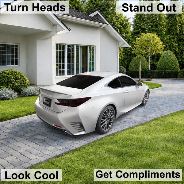 Fits Lexus RC 2015-2018 Full Headlight Taillight Precut Smoked PPF Tint Kit Film Overlay  - Bogar Tech Designs