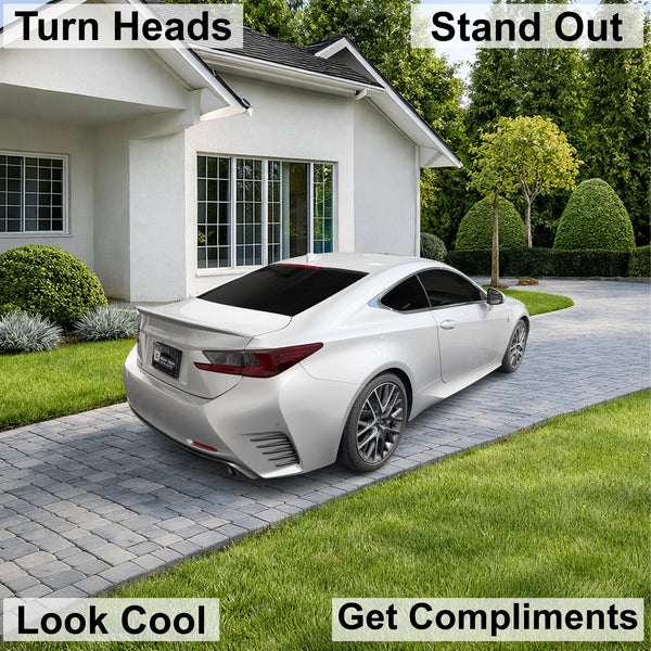 Fits Lexus RC 2015-2018 Full Headlight Taillight Precut Smoked PPF Tint Kit Film Overlay  - Bogar Tech Designs