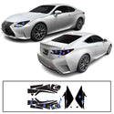 Fits Lexus RC 2015-2018 Full Headlight Taillight Precut Smoked PPF Tint Kit Film Overlay  - Bogar Tech Designs