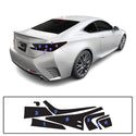 Fits Lexus RC 2015-2018 Full Headlight Taillight Precut Smoked PPF Tint Kit Film Overlay  - Bogar Tech Designs