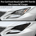 Fits Lexus RC 2015-2018 Full Headlight Taillight Precut Smoked PPF Tint Kit Film Overlay  - Bogar Tech Designs