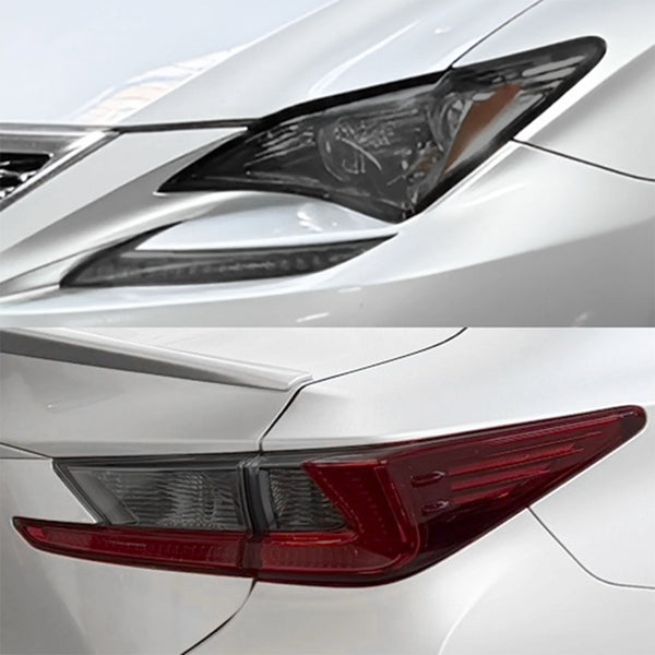 Fits Lexus RC 2015-2018 Full Headlight Taillight Precut Smoked PPF Tint Kit Film Overlay  - Bogar Tech Designs