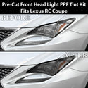 Fits Lexus RC 2015-2018 Full Headlight Taillight Precut Smoked PPF Tint Kit Film Overlay  - Bogar Tech Designs
