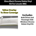 Fits Lincoln MKC 2015-2019 Vinyl Chrome Delete Grille Blackout Decal Stickers Overlay Film - Bogar Tech Designs