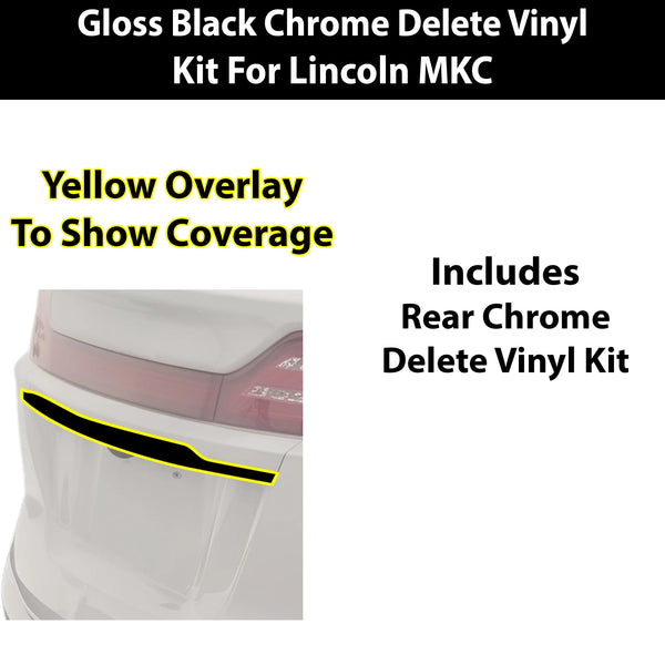 Fits Lincoln MKC 2015-2019 Vinyl Chrome Delete Grille Blackout Decal Stickers Overlay Film - Bogar Tech Designs