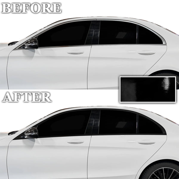 Fits Mercedes-Benz C-Class 2019-2021 Vinyl Chrome Delete Grille Blackout Decal Stickers Overlay Film - Bogar Tech Designs