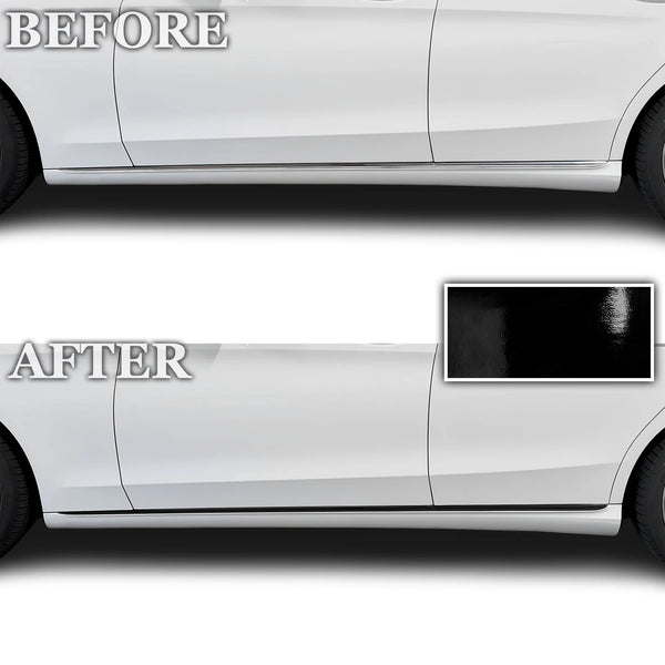 Fits Mercedes-Benz C-Class 2019-2021 Vinyl Chrome Delete Grille Blackout Decal Stickers Overlay Film - Bogar Tech Designs