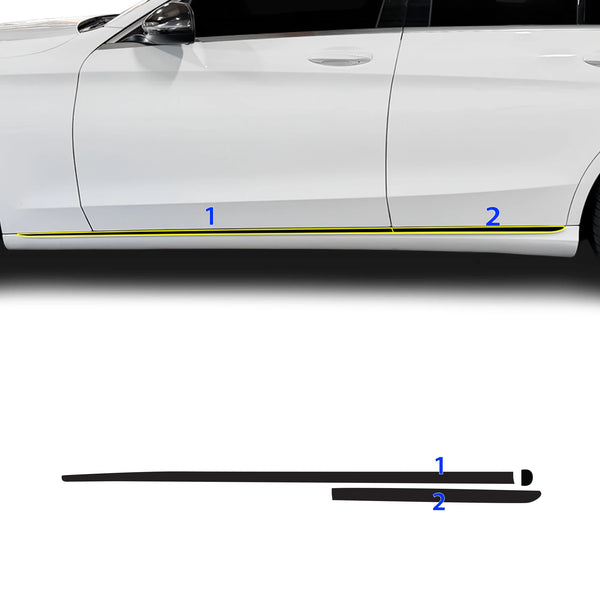 Fits Mercedes-Benz C-Class 2019-2021 Vinyl Chrome Delete Grille Blackout Decal Stickers Overlay Film - Bogar Tech Designs