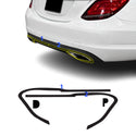 Fits Mercedes-Benz C-Class 2019-2021 Vinyl Chrome Delete Grille Blackout Decal Stickers Overlay Film - Bogar Tech Designs