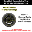 Fits Mercedes-Benz C-Class 2019-2021 Vinyl Chrome Delete Grille Blackout Decal Stickers Overlay Film - Bogar Tech Designs