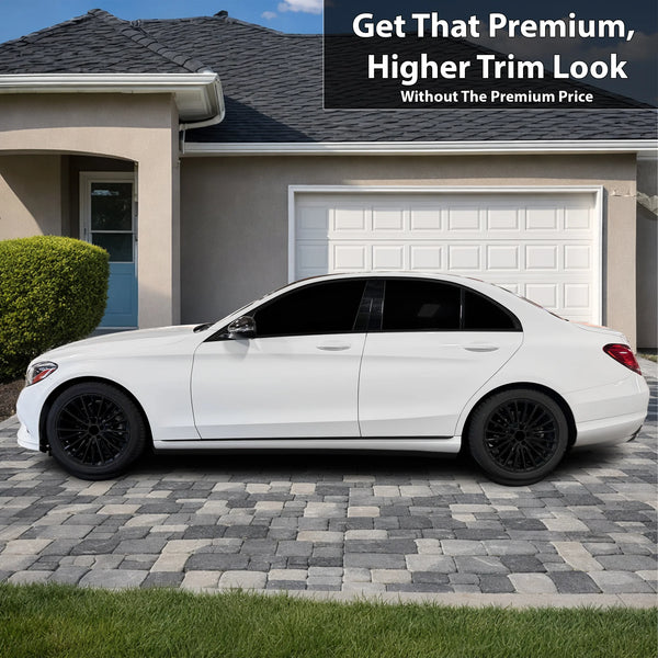 Fits Mercedes-Benz C-Class 2019-2021 Vinyl Chrome Delete Grille Blackout Decal Stickers Overlay Film - Bogar Tech Designs