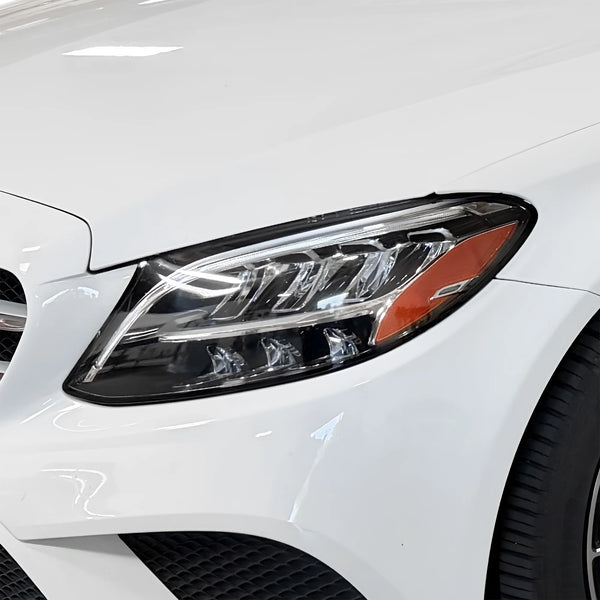 Fits Mercedes-Benz C-Class 2019-2021 Full Headlight Taillight Precut Smoked PPF Tint Kit Film Overlay  - Bogar Tech Designs