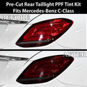 Fits Mercedes-Benz C-Class 2019-2021 Full Headlight Taillight Precut Smoked PPF Tint Kit Film Overlay  - Bogar Tech Designs