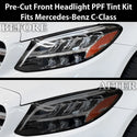 Fits Mercedes-Benz C-Class 2019-2021 Full Headlight Taillight Precut Smoked PPF Tint Kit Film Overlay  - Bogar Tech Designs