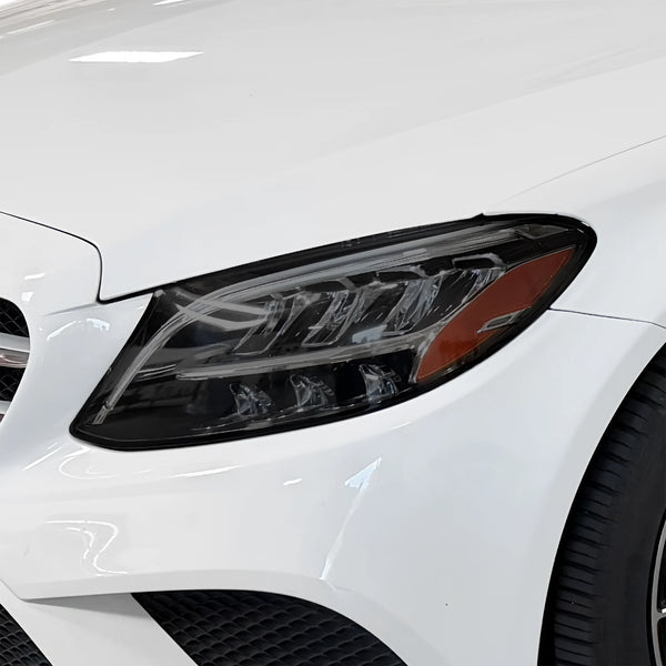 Fits Mercedes-Benz C-Class 2019-2021 Full Headlight Taillight Precut Smoked PPF Tint Kit Film Overlay  - Bogar Tech Designs