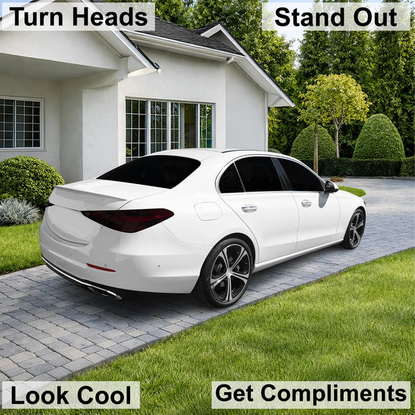 Fits Mercedes-Benz C-Class 2022-2026 Full Headlight Taillight Precut Smoked PPF Tint Kit Film Overlay  - Bogar Tech Designs