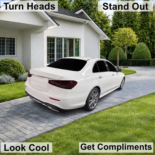 Fits Mercedes-Benz E-Class 2021-2023 Full Headlight Taillight Precut Smoked PPF Tint Kit Film Overlay  - Bogar Tech Designs