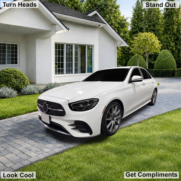 Fits Mercedes-Benz E-Class 2021-2023 Full Headlight Taillight Precut Smoked PPF Tint Kit Film Overlay  - Bogar Tech Designs