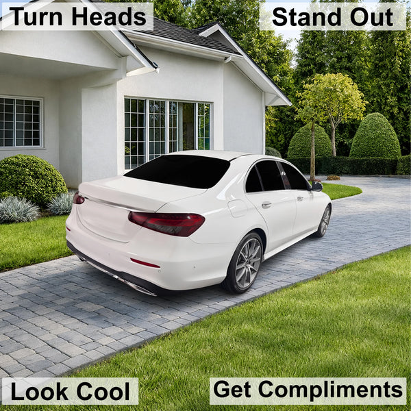 Fits Mercedes-Benz E-Class 2021-2023 Full Headlight Taillight Precut Smoked PPF Tint Kit Film Overlay  - Bogar Tech Designs