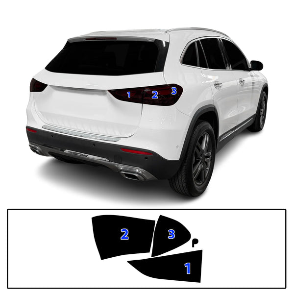 Fits Mercedes-Benz GLA 2021-2026 Full Headlight Taillight Precut Smoked PPF Tint Kit Film Overlay  - Bogar Tech Designs