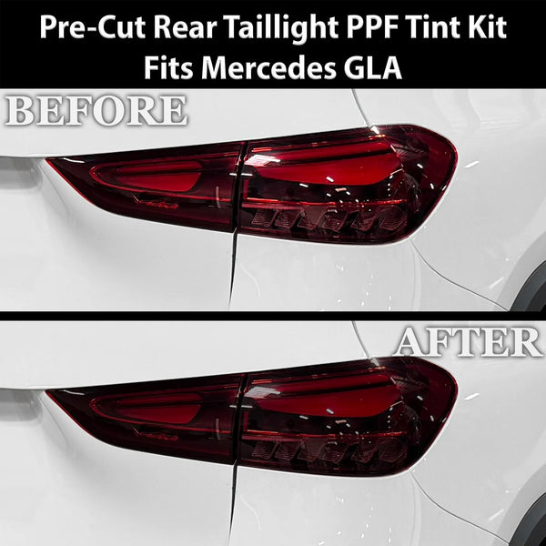Fits Mercedes-Benz GLA 2021-2026 Full Headlight Taillight Precut Smoked PPF Tint Kit Film Overlay  - Bogar Tech Designs