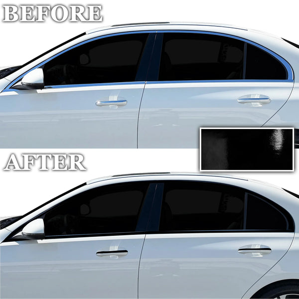 Fits Mercedes C-Class 2022-2026 Vinyl Chrome Delete Grille Blackout Decal Stickers Overlay Film - Bogar Tech Designs