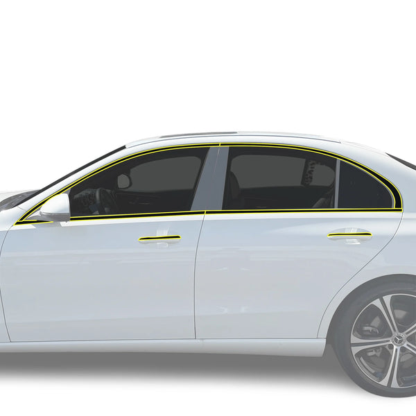 Fits Mercedes C-Class 2022-2026 Vinyl Chrome Delete Grille Blackout Decal Stickers Overlay Film - Bogar Tech Designs