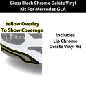 Fits Mercedes GLA 2021-2026 Vinyl Chrome Delete Grille Blackout Decal Stickers Overlay Film - Bogar Tech Designs