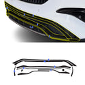 Fits Mercedes GLA 2021-2026 Vinyl Chrome Delete Grille Blackout Decal Stickers Overlay Film - Bogar Tech Designs
