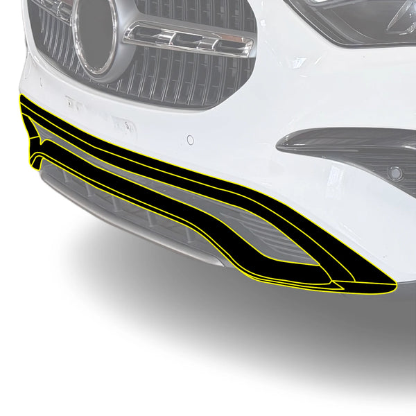 Fits Mercedes GLA 2021-2026 Vinyl Chrome Delete Grille Blackout Decal Stickers Overlay Film - Bogar Tech Designs