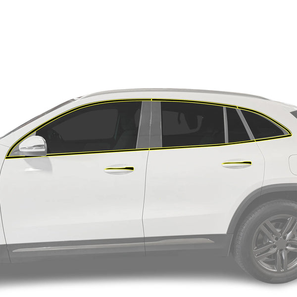 Fits Mercedes GLA 2021-2026 Vinyl Chrome Delete Grille Blackout Decal Stickers Overlay Film - Bogar Tech Designs