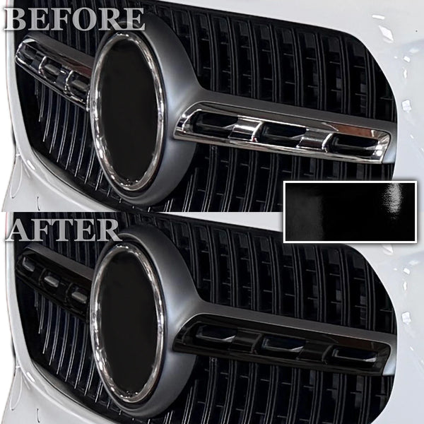 Fits Mercedes GLA 2021-2026 Vinyl Chrome Delete Grille Blackout Decal Stickers Overlay Film - Bogar Tech Designs
