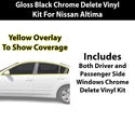 Fits Nissan Altima 2007-2012 Vinyl Chrome Delete Grille Blackout Decal Stickers Overlay Film - Bogar Tech Designs