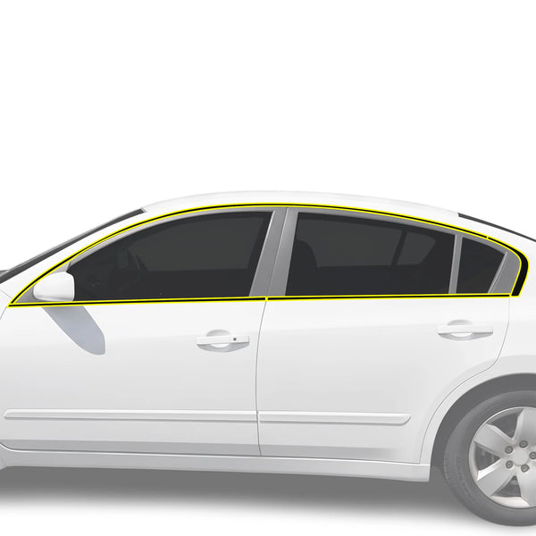 Fits Nissan Altima 2007-2012 Vinyl Chrome Delete Grille Blackout Decal Stickers Overlay Film - Bogar Tech Designs
