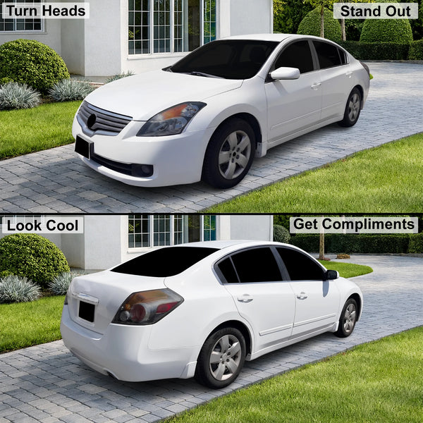 Fits Nissan Altima 2007-2012 Full Headlight Taillight Precut Smoked PPF Tint Kit Film Overlay  - Bogar Tech Designs